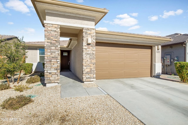 view of front of home featuring a garage