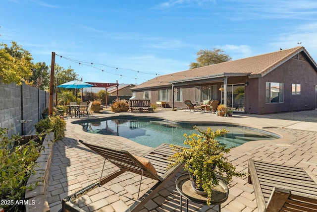 view of pool with a patio area