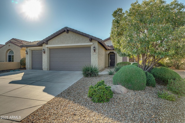 view of front of house featuring a garage