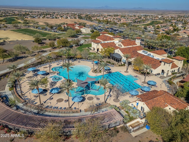 birds eye view of property