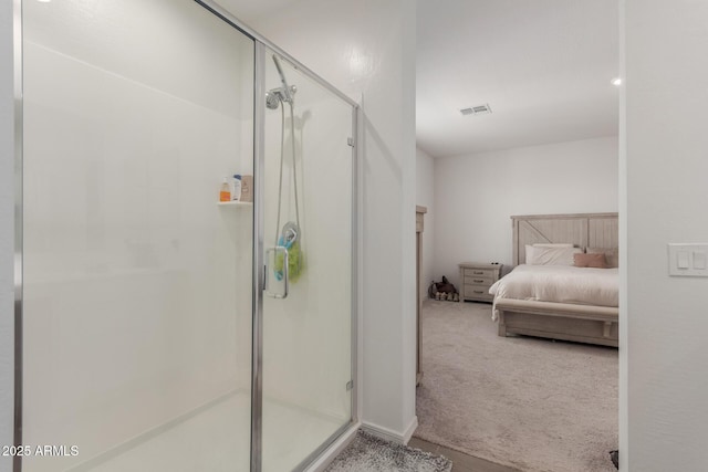 bathroom featuring an enclosed shower