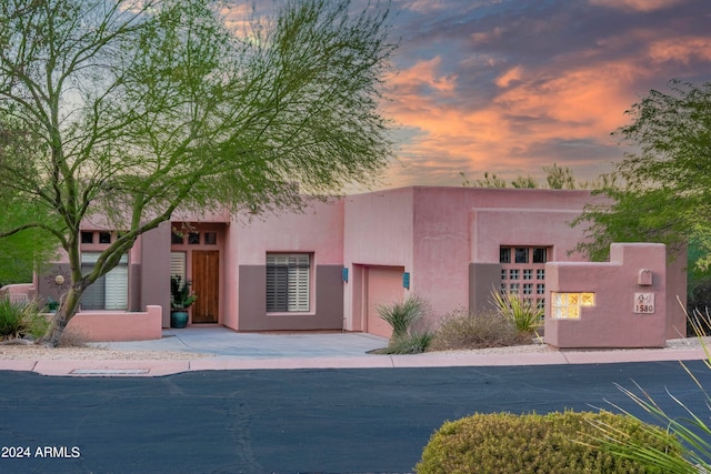 view of pueblo-style house