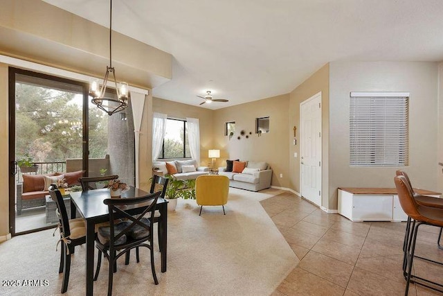 3330 S Gilbert Rd Unit 2090, Chandler, AZ 85286 - tiled dining room with baseboards