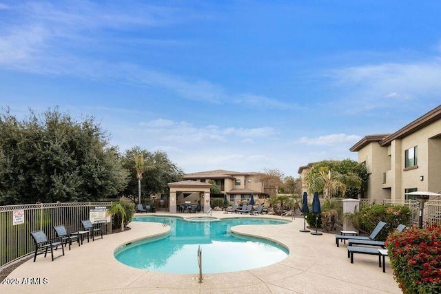 3330 S Gilbert Rd Unit 2090, Chandler, AZ 85286 - community pool with a gazebo, a patio, and fence