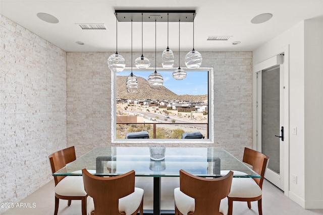 14108 E Harmony Ln, Fountain Hills, AZ 85268 - dining space with visible vents
