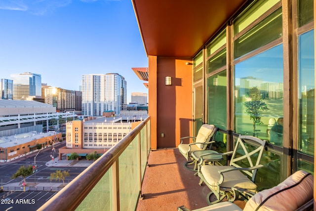 view of balcony