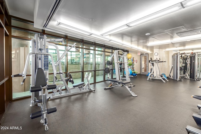 view of exercise room