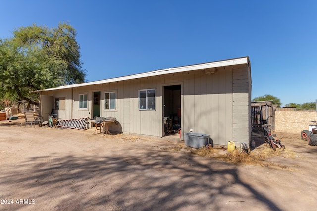view of back of property
