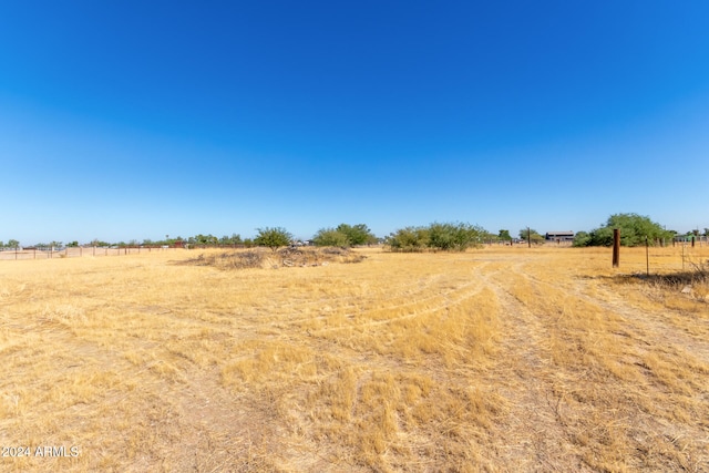 view of yard featuring a rural view