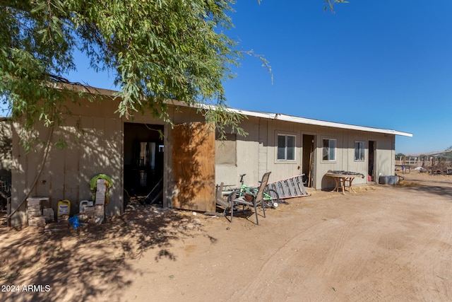 view of rear view of property