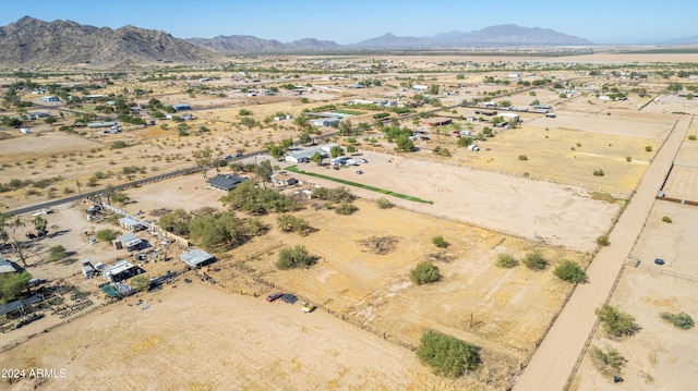 bird's eye view featuring a mountain view
