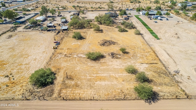 drone / aerial view with a rural view