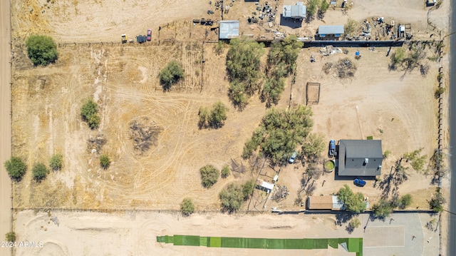aerial view with a rural view