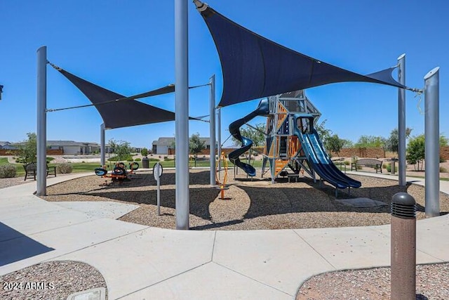 view of jungle gym