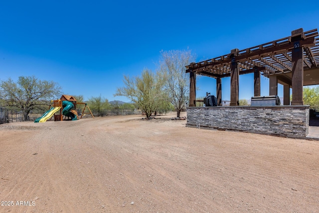30511 N 162nd Way, Scottsdale, AZ 85262 - view of yard with a pergola