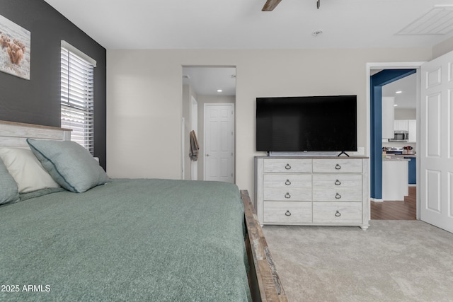 724 S 11th St, Coolidge, AZ 85128 - carpeted bedroom featuring recessed lighting and ceiling fan