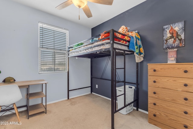 724 S 11th St, Coolidge, AZ 85128 - carpeted bedroom featuring baseboards and a ceiling fan