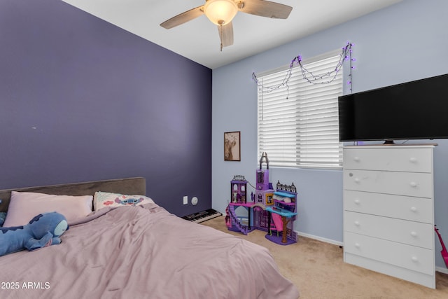 724 S 11th St, Coolidge, AZ 85128 - carpeted bedroom with ceiling fan and baseboards