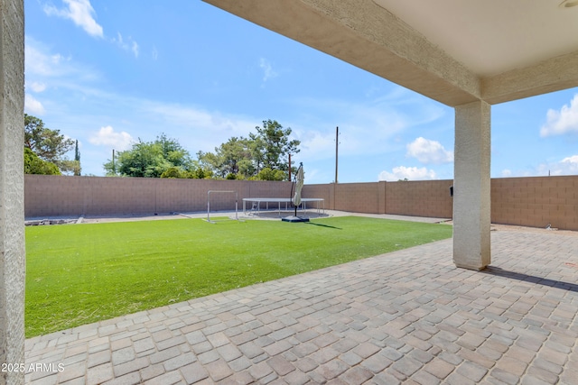 724 S 11th St, Coolidge, AZ 85128 - fenced backyard with a patio area