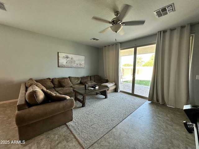 724 S 11th St, Coolidge, AZ 85128 - living area featuring ceiling fan and tile patterned floors