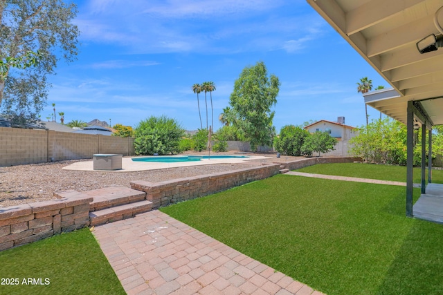 2607 E Mercer Ln, Phoenix, AZ 85028 - fenced backyard featuring a patio