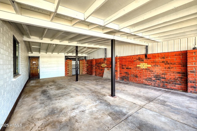 view of patio / terrace featuring an exterior structure