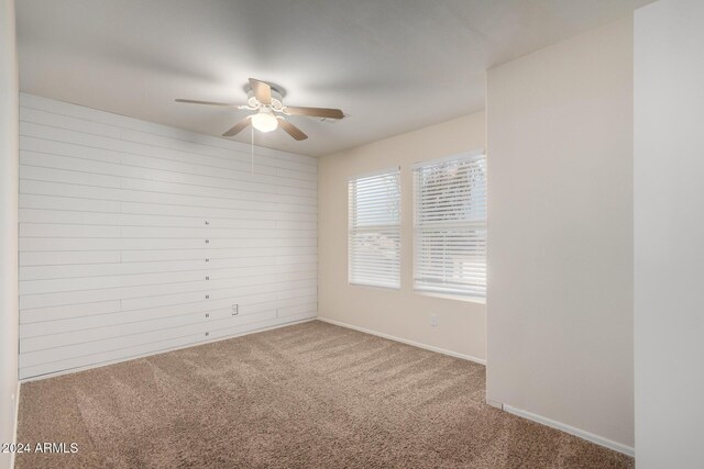 8143 E Obispo Ave, Mesa, AZ 85212 - carpeted empty room featuring ceiling fan and baseboards