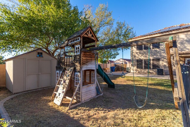 8143 E Obispo Ave, Mesa, AZ 85212 - view of playground featuring central AC unit