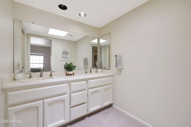 bathroom with vanity