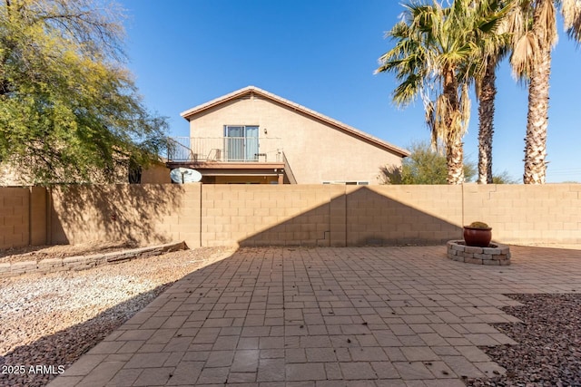 view of patio / terrace featuring a fenced backyard