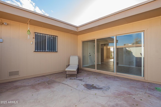 view of patio / terrace with visible vents