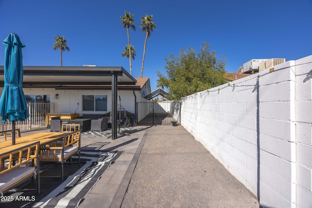 exterior space with a patio area