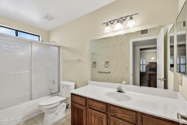 9839 W Utopia Rd, Peoria, AZ 85382 - full bathroom featuring vanity, enclosed tub / shower combo, and tile patterned floors