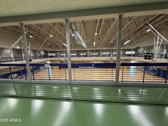 view of basketball court