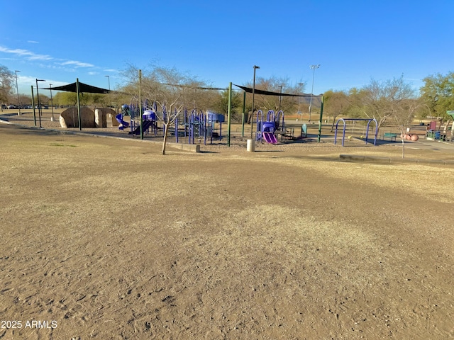 view of communal playground