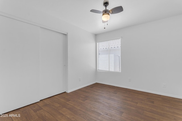 1405 E Chicago Cir, Chandler, AZ 85225 - spare room featuring wood finished floors and a ceiling fan