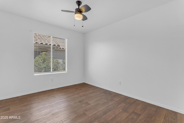 1405 E Chicago Cir, Chandler, AZ 85225 - unfurnished room with wood finished floors and ceiling fan