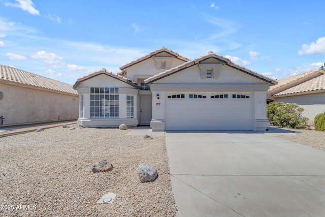 1405 E Chicago Cir, Chandler, AZ 85225 - ranch-style house featuring a garage, driveway, and a tile roof