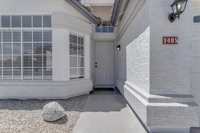 1405 E Chicago Cir, Chandler, AZ 85225 - doorway to property featuring stucco siding