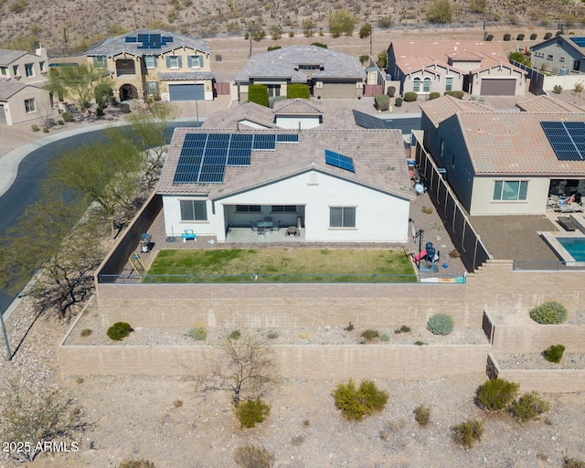 birds eye view of property featuring a residential view