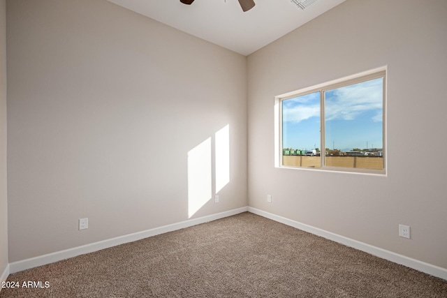 29785 N 203rd Dr, Wittmann, AZ 85361 - carpeted empty room featuring a ceiling fan and baseboards