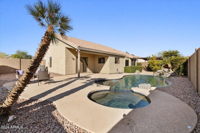 view of pool with a patio