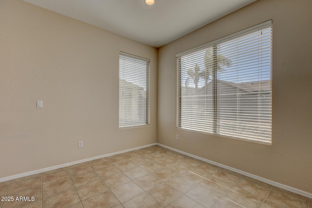 view of tiled empty room