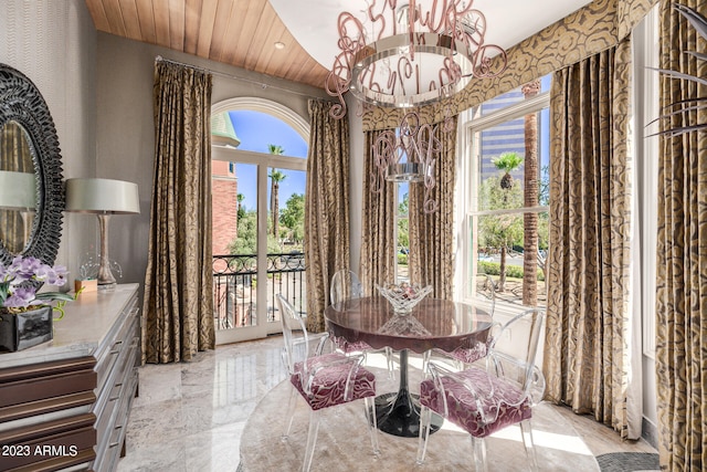 2001 N 1st Ave, Phoenix, AZ 85003 - living area featuring a notable chandelier and light tile floors
