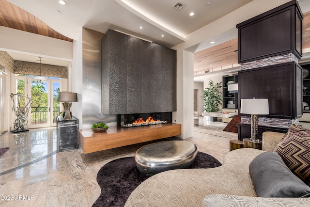 2001 N 1st Ave, Phoenix, AZ 85003 - living room featuring an inviting chandelier and light tile floors