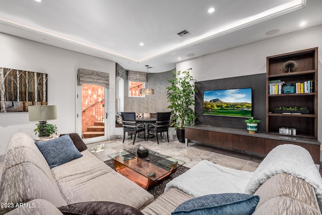 2001 N 1st Ave, Phoenix, AZ 85003 - living room featuring a chandelier and light tile floors