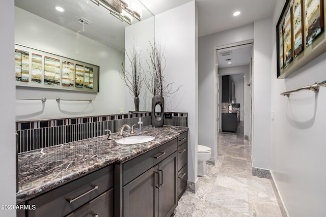 2001 N 1st Ave, Phoenix, AZ 85003 - bathroom featuring toilet, large vanity, and tile floors