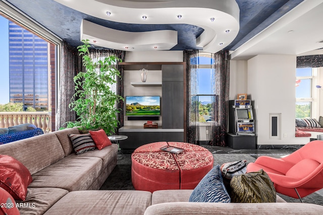 2001 N 1st Ave, Phoenix, AZ 85003 - living room with dark carpet and plenty of natural light