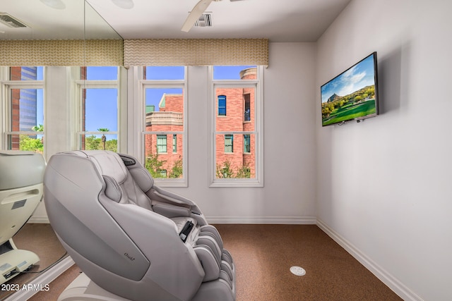 2001 N 1st Ave, Phoenix, AZ 85003 - interior space featuring carpet floors and ceiling fan
