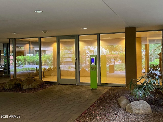 view of exterior entry